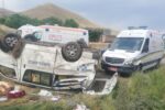 واژگونی آمبولانس در محور میانه – تبریز یک کشته و چهار مصدوم به جا گذاشت
