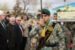 ورود پیکر مطهر ۴ شهید گمنام به تبریز با استقبال مسئولان بنیاد شهید آذربایجان‌شرقی