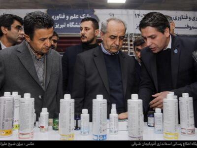 گزارش تصویری (۲)  | حضور استاندار آذربایجان شرقی در آیین افتتاح نمایشگاه رینوتکس در دانشگاه تبریز