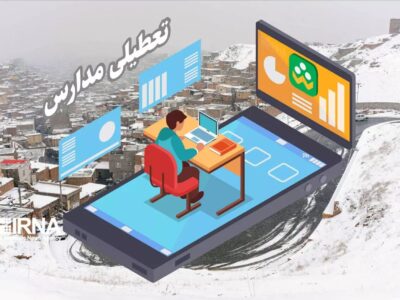 غیرحضوری شدن برخی مدارس آذربایجان شرقی به دنبال بارش برف و برودت هوا