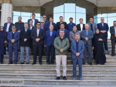 شهرداران استان آذربایجان شرقی از پروژه‌های شهری رفسنجان بازدید کردند
