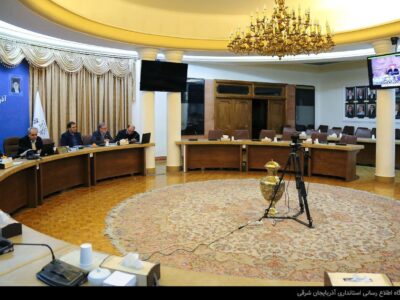 حضور استاندار آذربایجان شرقی در ویدیو کنفرانس مدیریت حوزه انرژی با حضور وزیر کشور