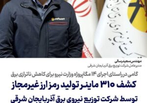 کشف ۳۱۰ دستگاه ماینرغیرمجاز تولید رمز ارز غیرمجاز توسط شرکت توزیع نیروی برق آذربایجان شرقی