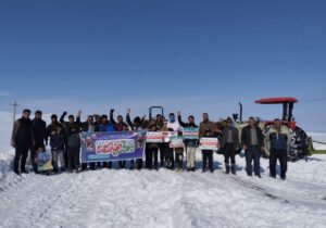 بازتاب گسترده جشن ۲۲ بهمن در روستای ۲۷۷ نفری «باروت آغاجی» چاراویماق