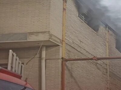 آتش‌سوزی گسترده در کارگاه تولیدی ظروف یکبار مصرف در شهرک رجایی تبریز