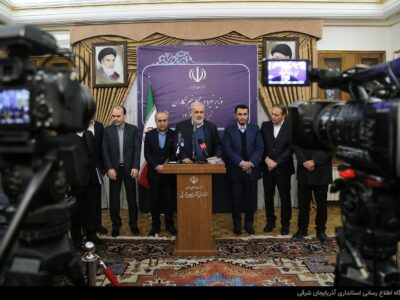 تصاویر | وزیر نیرو در جمع خبرنگاران تبریز