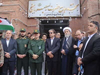 گزارش تصویری/ برگزاری مراسم روز جهانی قدس با حضور مرتضی محمدزاده، معاون سیاسی و اجتماعی استاندار در شهر باسمنج