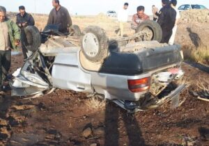 واژگونی خودروی پراید در جاده تبریز – ارومیه