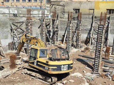 اجرای ستون بندی طبقه زیر زمین پروژه بازآفرینی “اطلس”