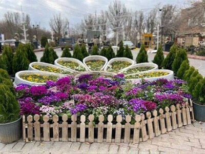 تداوم گلباران تبریز در بهار ۱۴۰۴
