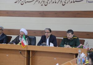 معاون سیاسی و اجتماعی استاندار در مراسم تکریم و معارفه بخشداران و معاون برنامه‌ریزی فرماندار مراغه