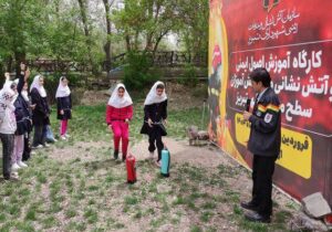 آموزش اصول ایمنی ویژه دانش آموزان در اردوگاه الغدیر تبریز