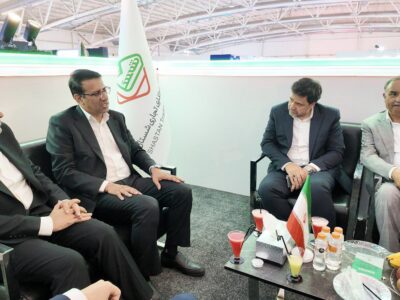 حضور مدیرعامل پتروشیمی تبریز در پاویون شستان و دیدار با رئیس هیئت‌رئیسه صندوق‌های بازنشستگی نفت