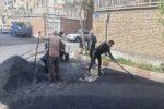 توزیع ۹۷۵ تن آسفالت طی هفته گذشته در معابر شهرداری منطقه یک تبریز