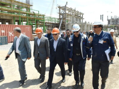 بازدید میدانی استاندار آذربایجان شرقی از مجموعه پتروشیمی تبریز