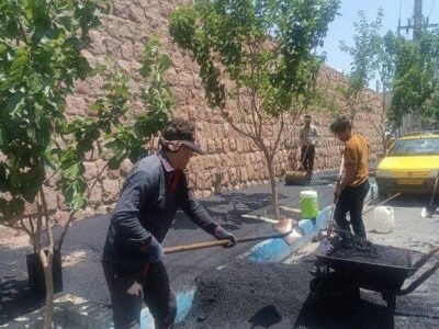 آسفالت‌ریزی ۱۱ هزار و ۵۹۵ تن در ۳۵ محله و معبر شهری طی هفته گذشته