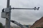 نصب دوربین ثبت تخلف سرعت در بزرگراه پاسداران مقابل پارک ربع رشیدی