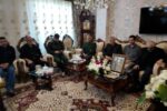 دیدار فرزند رئیس‌جمهور و مشاور استاندار آذربایجان‌شرقی با خانواده شهدای تجاوز رژیم صهیونیستی