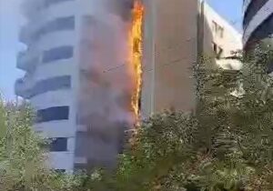 آتش‌سوزی در برج زمرد تبریز مهار شد