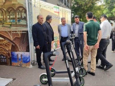 افتتاح دومین ایستگاه اسکوتر برقی منطقه ۸ در پیاده راه ارک