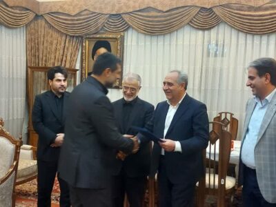 اعطای حکم معاونت امنیتی و انتظامی استانداری آذربایجان شرقی به مهراب داوری توسط استاندار آذربایجان شرقی
