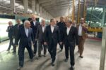 وزیر امور خارجه از کارخانه شیشه آذر در استان آذربایجان شرقی بازدید کرد