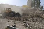 پاکسازی حاشیه اتوبان سهند و ورودی شهرک صنعتی آیت‌الله شهید مدنی