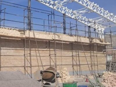 تداوم عملیات اجرای سالن ورزشی چند منظوره ۴۰۰ میلیارد ریالی پونک اندیشه