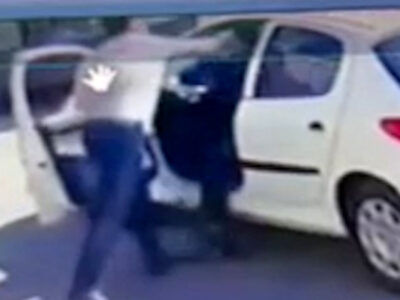 ضـرب و شتـم یک «خانـم راننـده» توسـط یک آقا در شهـرک اندیشـه کـرج
