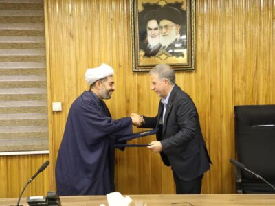 عقد تفاهم نامه همکاری شرکت گاز و ستاد اقامه نماز استان آذربایجان شرقی