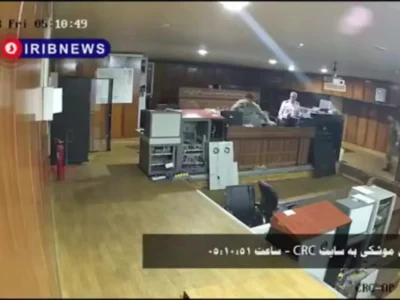 لحظه حمله به سایت پدافندی ارتش در تبریز 