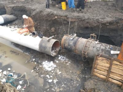 اتصال خط جدید ۳۰ اینچ چلوند/ اردبیل به تاسیسات تقویت فشار گاز چلوند