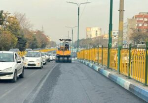 آسفالت‌ ریزی ۴ هزار و ۶۳۳ تنی شهرداری منطقه ۴ تبریز طی هفته گذشته