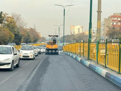 آسفالت‌ ریزی ۴ هزار و ۶۳۳ تنی شهرداری منطقه ۴ تبریز طی هفته گذشته