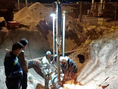 اتصال CGS یكصد هزار متر مكعب در ساعت به خط لوله 8 و 16 اینچ اردبیل- مشكین شهر