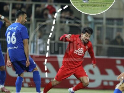 پنالتی تراکتور مقابل استقلال خوزستان سوخت.