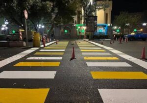 اجرای ۷۵ هزار متر خط کشی ترافیکی طی سال جاری در معابر شهرداری منطقه ۸