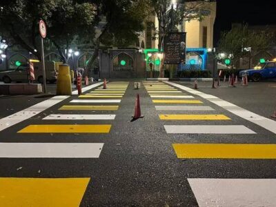 اجرای ۷۵ هزار متر خط کشی ترافیکی طی سال جاری در معابر شهرداری منطقه ۸