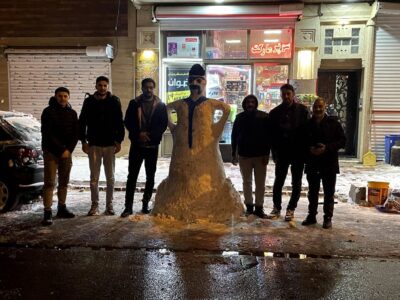 جشنواره آدم برفی در تبریز