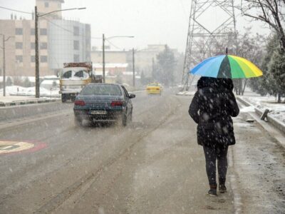 تداوم فعالیت سامانه بارشی در آذربایجان شرقی / بارش برف در اهر و کلیبر