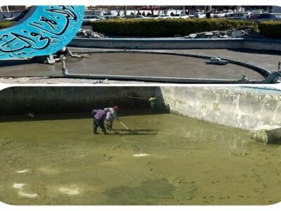 اجرای گسترده زیباسازی استخرهای ذخیره آب و بازسازی آبنماهای تبریز